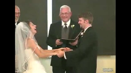 Bride Cant Stop Laughing During Vows