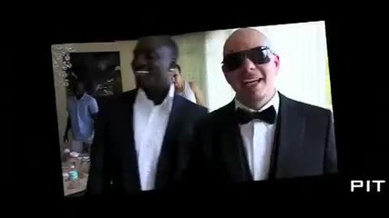 Pitbull and Akon - на снимачната площадка 