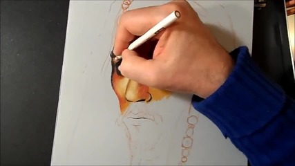 Drawing Johnny Depp Captain Jack Sparrow, Time Lapse