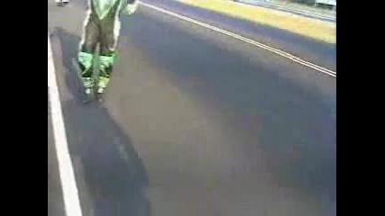 Kawasaki Zx9r Wheelie amp; crash