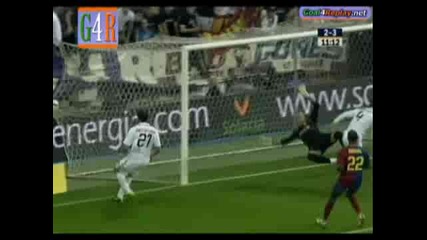Real Madrid Vs. Barcelona 2 - 3 Ramos Goal 02.05.2009
