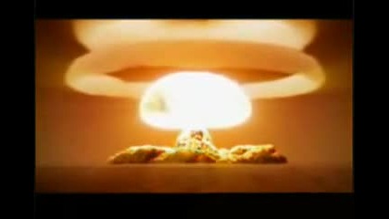 Компютърна анимация Взрив на термоядрена бомба 