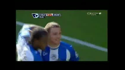 Aston Villa - Wigan Athletic 0 - 2 (0 - 2,  15 8 2009)