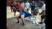 Андрей Ташев вдигна най - тежката щанга в България - 307, 5 кг! 