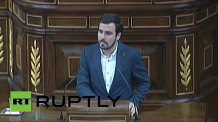 Spain: United Left leader slams Rajoy and EU over Greece