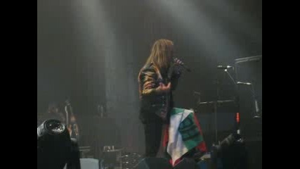 Andi Deris With Bg Flag