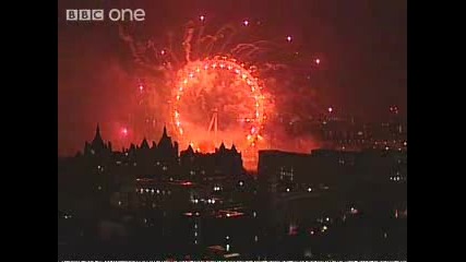 2008 New Year Fireworks London England 2