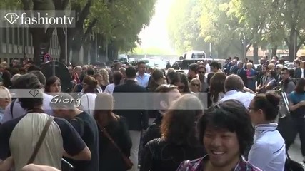 Fashionistas at Giorgio Armani - Milan Fashion Week Spring 2012 Mfw - F People