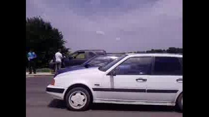 opel astra Gsi vs. volvo 440 turbo 