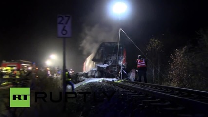 Камион и влак се сблъскаха в Бавария