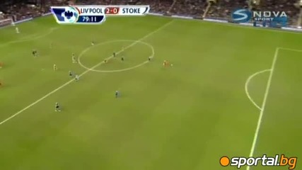 Дебютния гол на Luiz Suarez за Liverpool