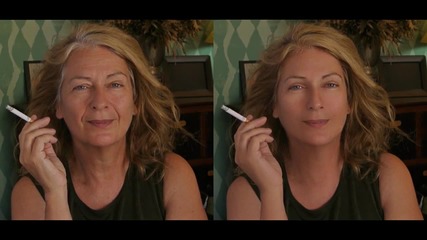 Специални видео ефекти променят възрастта на жена с десетилетия