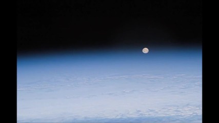 Moonset from the space station