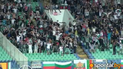 Радостта на българите след головете !