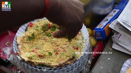 Бърза Храна на улицата .. Masala Papad - Papadam - Mumbai Street Food
