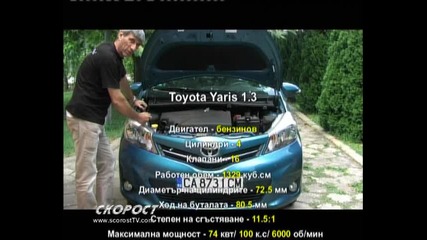 Tест на Toyota Yaris 1.3