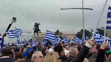 Протести в Солун за спора с името на Македония