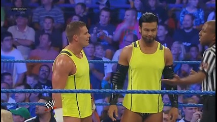 Wwe Smackdown 31.08.2012 Justin Gabriel and Tyson Kidd vs Prime Time Players