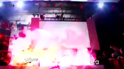 Batista Returns - Wwe Raw Old School 3/4/13