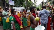 India: Worshippers perform extreme body piercing rituals during annual Thaipusam Festival