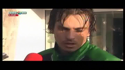 Берое - Цска 1 - 0 31.03.2010 ( Петър Костадинов след мача ) 