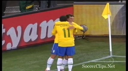 15.06.2010 - Световно Първенство - Бразилия 2 - 1 Северна Корея гол на Елано 