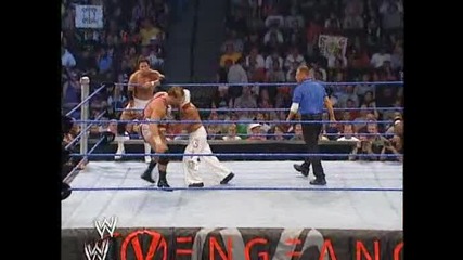 Vengeance 27/06/03 Rey Mysterio & Billy Kidman vs Shelton Benjamin & Charlie Haas [tag team cham]1/2