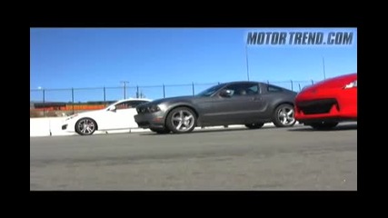 Drag Race-genesis coupe 370z Mustang Gt