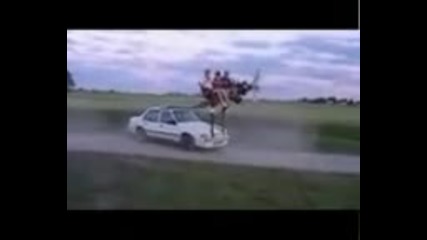 Смешен трик с кола