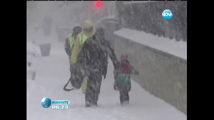 Хаос в Сащ заради снежната буря