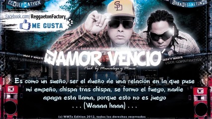 Yaga y Mackie - El Amor Vencio 2012+текст