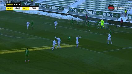 Лудогорец - Славия 1:1 /първо полувреме/