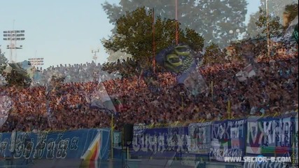 Сектор Б на мача Левски - Сараево / 19.07.2012/ 1- 0