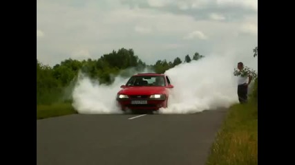 Opel Vectra B 2.5v6 175km burnout