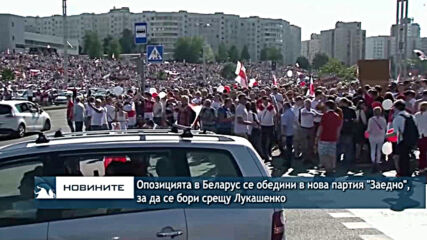 Опозицията в Беларус се обедини в нова партия "Заедно", за да се бори срещу Лукашенко