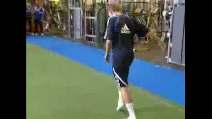 Chelsea Fc Academy dancing with John Terry and Didier Drogba