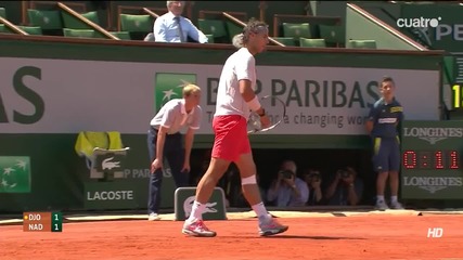 Nadal vs Djokovic - Roland Garros 2013 - Hot Shot [2]