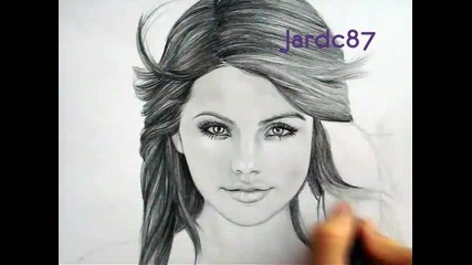 Бърза рисунка на Selena Gomez Vbox7 