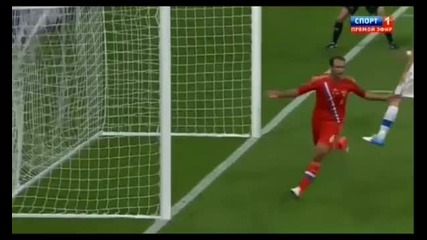 Евро 2012 : Русия 2 : 0 Чехия ( Роман Широков 24' минута ) 08.06.2012