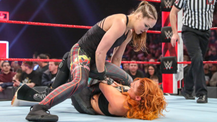 Ronda Rousey unleashes on Becky Lynch: Raw, 4 March, 2019