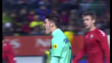 Осесуна - Барселона 0:3 голове на Педро и Меси 