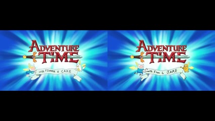 Adventure Time Finn Jakefionna Cake Comparison side by side