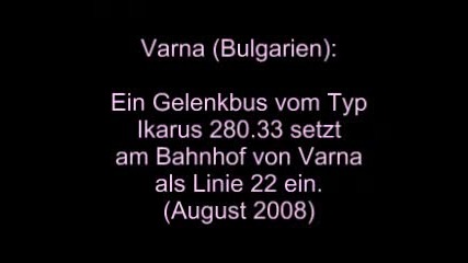 Икарус 280 по линия 22 във Варна 