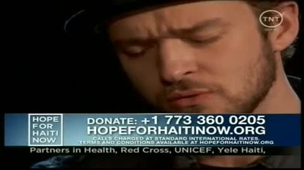 Justin Timberlake - Hallelujah - Hope For Haiti Now Music video 