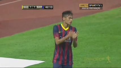 Малайзия Xi - Барселона 1:2 (голът на Неймар)