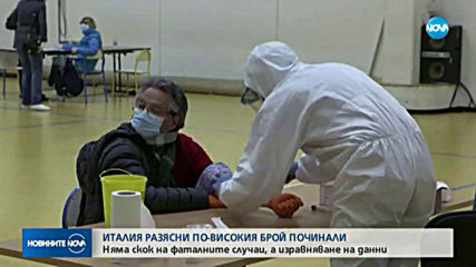 Италия поясни защо официалните данни показват скок в броя на починалите с COVID-19