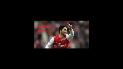 Number one M.arteta , Number two S.cazorla and Number three M.ozil