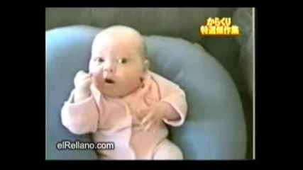Бебе с черен колан по карате - Брус Ли репи да яде :)