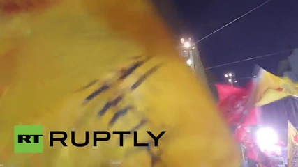 Greece: Popular Unity Party supporters swamp Omonia Square for pre-election rally