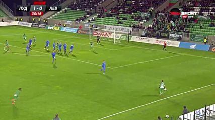 Лудогорец - Левски 1:0 /първо полувреме/